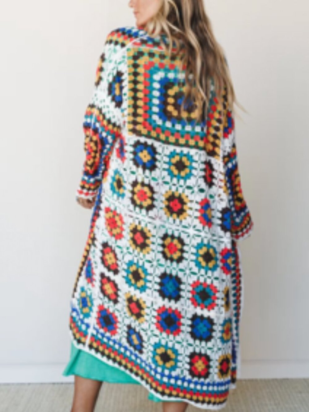 NWT VIVID Three Bird Nest Multi Soulful Wanderer Duster - Picture 2 of 12